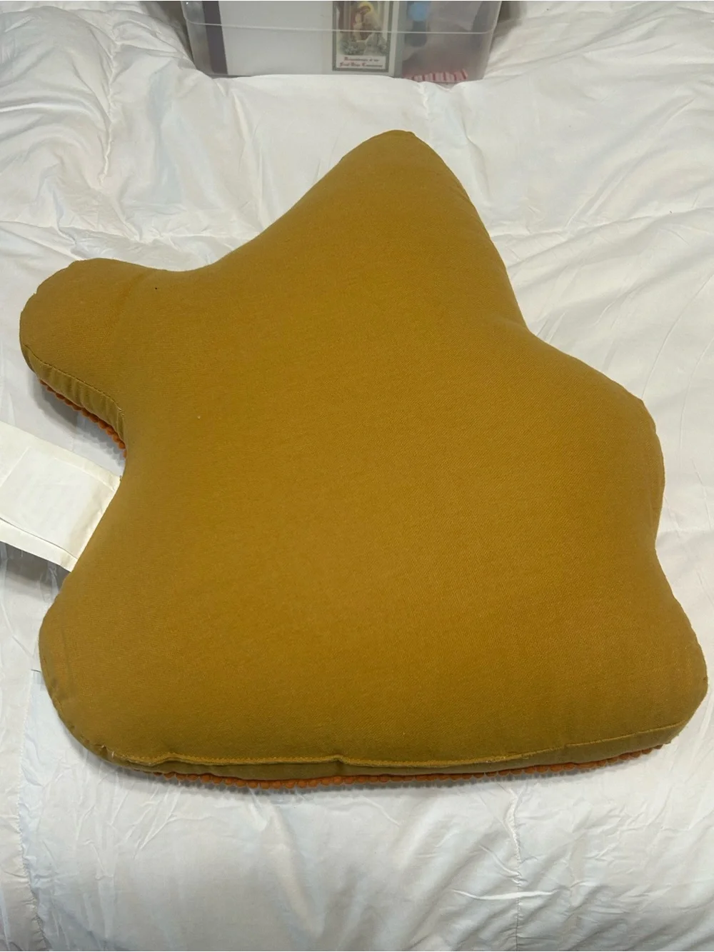 Decorative Retro Ghost Guitar Pillow - Cream and Multicolor